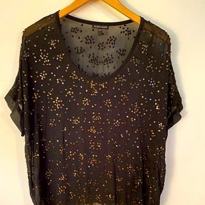 Eileen Fisher Silk Sequin Tunic